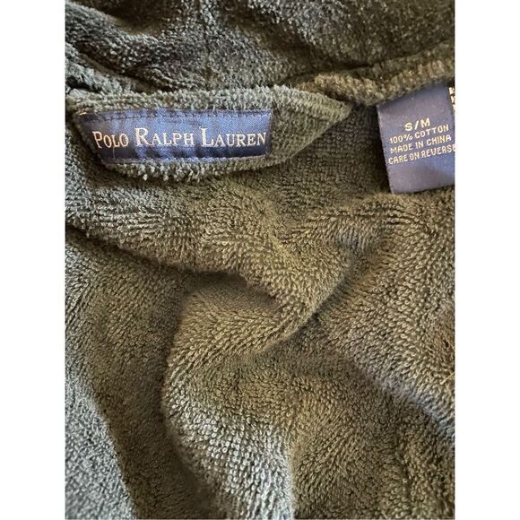 Polo Ralph Lauren Men’s Classic Navy Blue 100% Cotton Terry Long Sleeve Loungewe - Picture 13 of 14